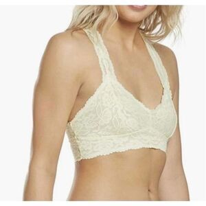 Intimately Free People nude lace racer back XS bralette